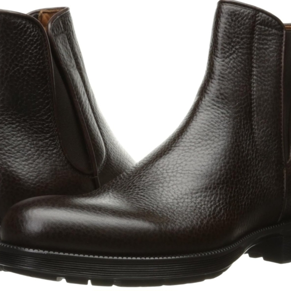 Aquatalia Dark Brown Leather Ankle Boots